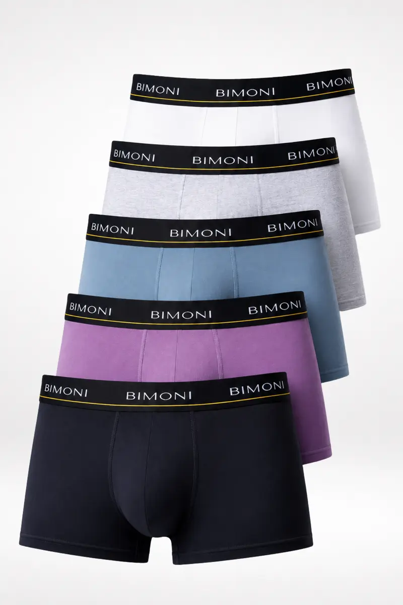5er-Pack Herren Trunks Bundle – Baumwolle Modal Boxershorts