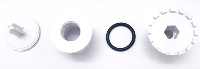 Ausgangslüftungsgitter-Kit mit hohem Volumen weiss