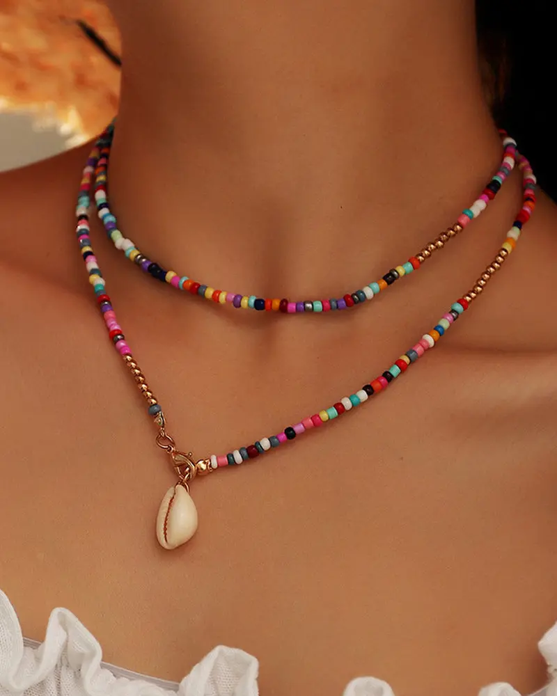 Bunte Muschelkette