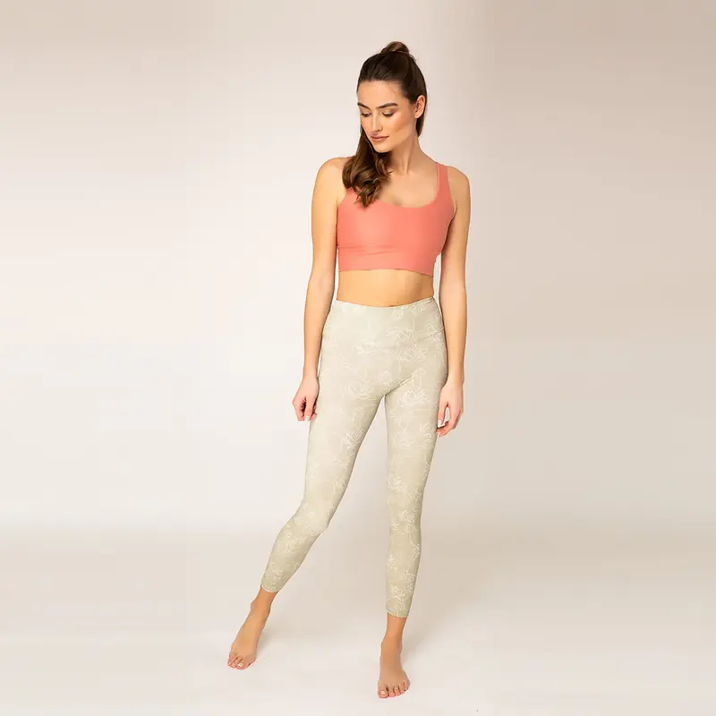 High Waist Leggings - lotus