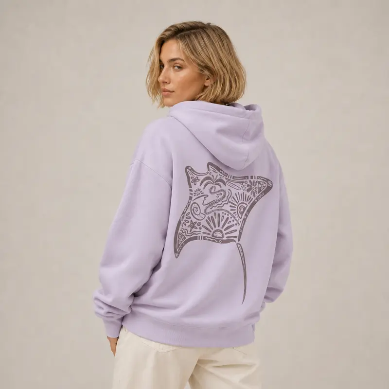 Manta Ray Hoodie Oversized