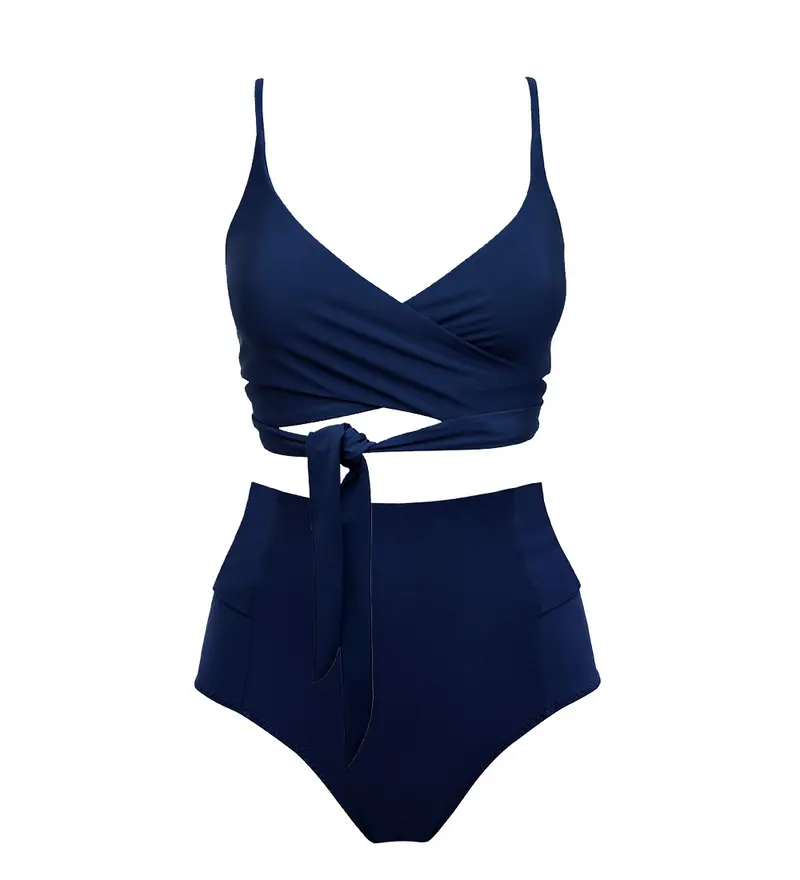 Navy / Lin + Bow-back