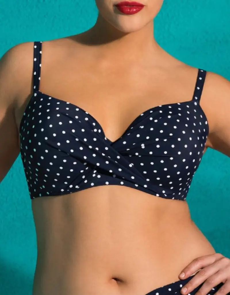 Pin-up Bikinitop Dark Denim