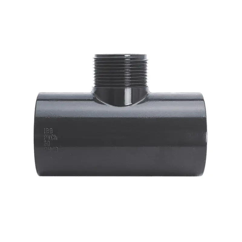 PVC T-Stück 90° d63 x 1 1/4" AG