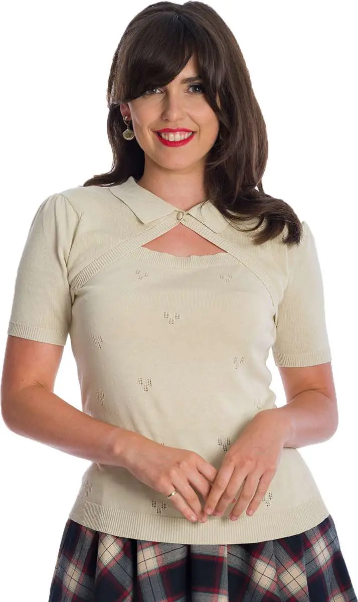 Stricktop Beth Vintage, Creme