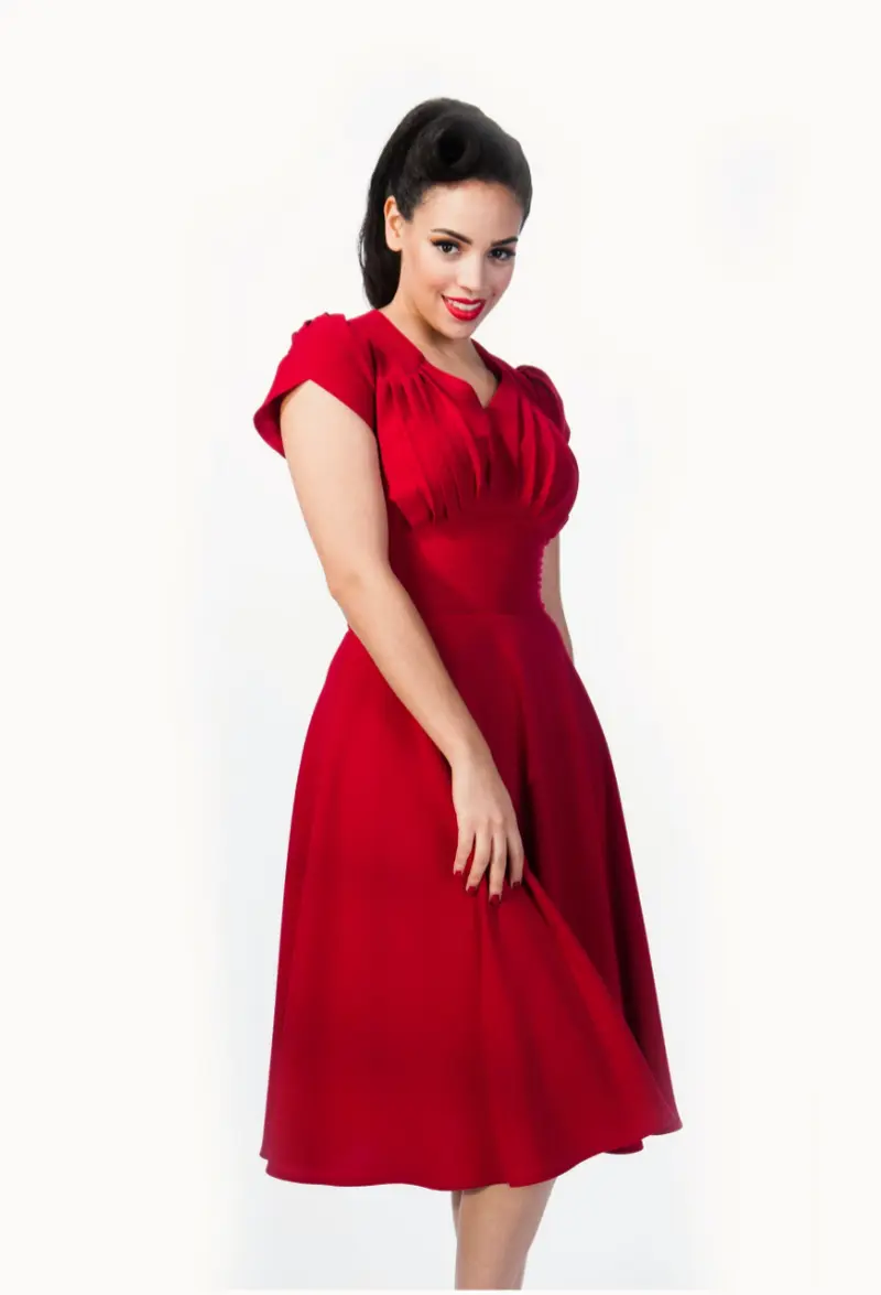 Swingkleid Retro 50s, Rot